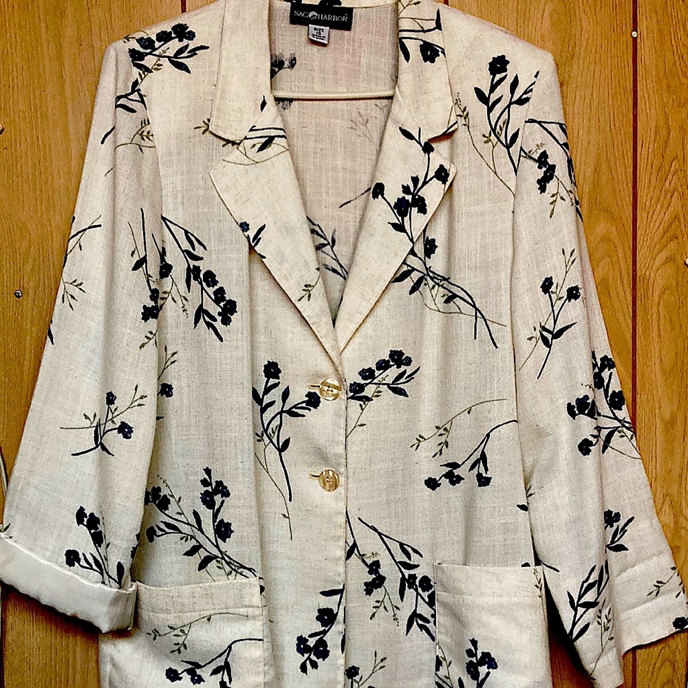 Sag Harbor Linen blend jacket/blazer